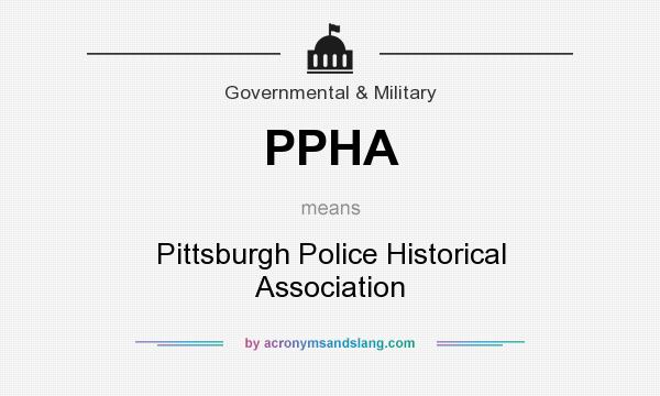 What does PPHA mean? It stands for Pittsburgh Police Historical Association