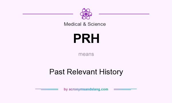 What does PRH mean? It stands for Past Relevant History
