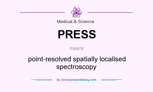 What does PRESS mean? It stands for point-resolved spatially localised spectroscopy