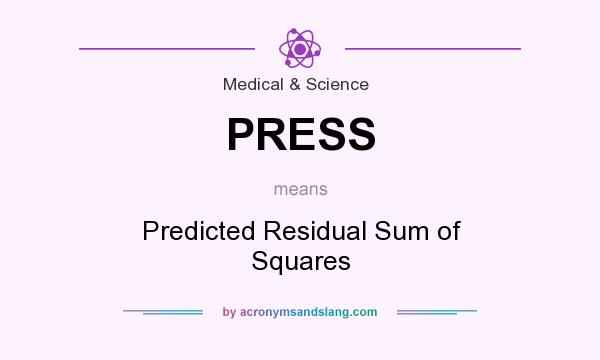 What does PRESS mean? It stands for Predicted Residual Sum of Squares