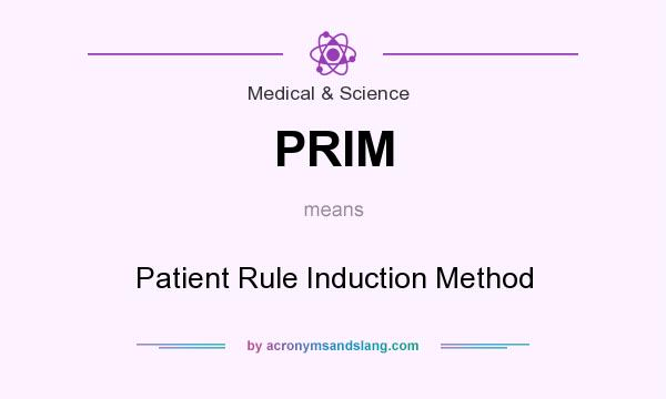 What does PRIM mean? It stands for Patient Rule Induction Method