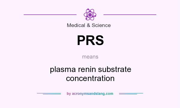 What does PRS mean? It stands for plasma renin substrate concentration