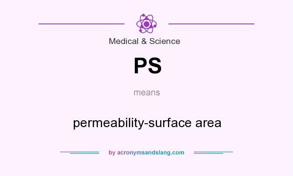 What does PS mean? It stands for permeability-surface area