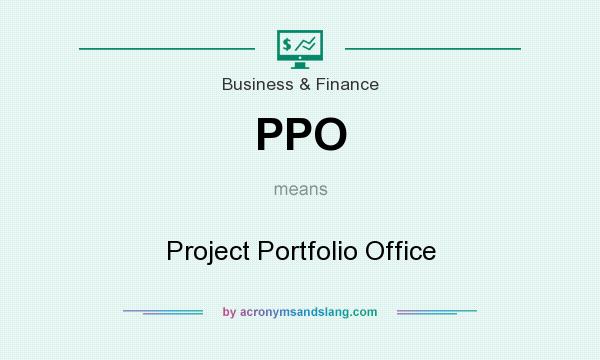 What does PPO mean? It stands for Project Portfolio Office