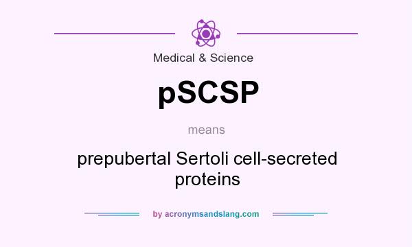 What does pSCSP mean? It stands for prepubertal Sertoli cell-secreted proteins