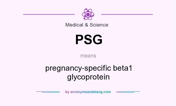 What does PSG mean? It stands for pregnancy-specific beta1 glycoprotein