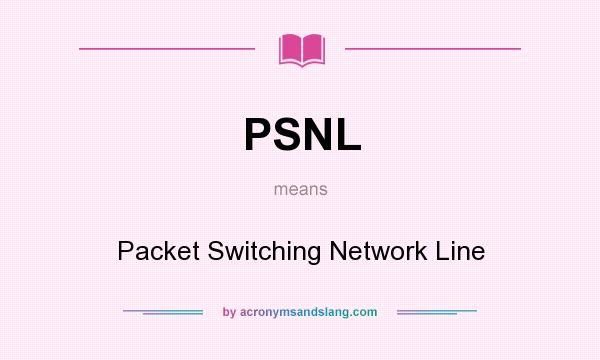 What does PSNL mean? It stands for Packet Switching Network Line