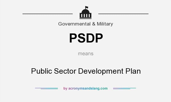 What does PSDP mean? It stands for Public Sector Development Plan