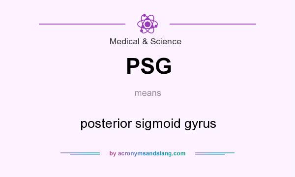 What does PSG mean? It stands for posterior sigmoid gyrus