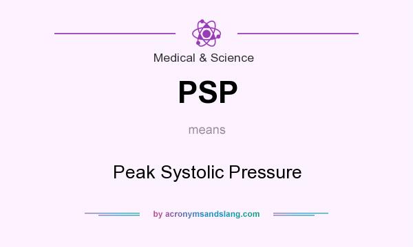 What does PSP mean? It stands for Peak Systolic Pressure