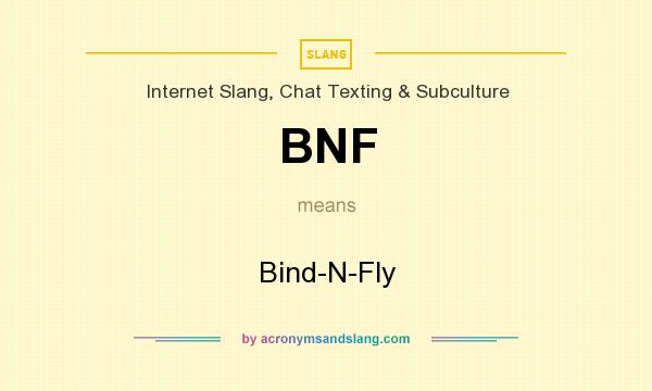 What does BNF mean? It stands for Bind-N-Fly