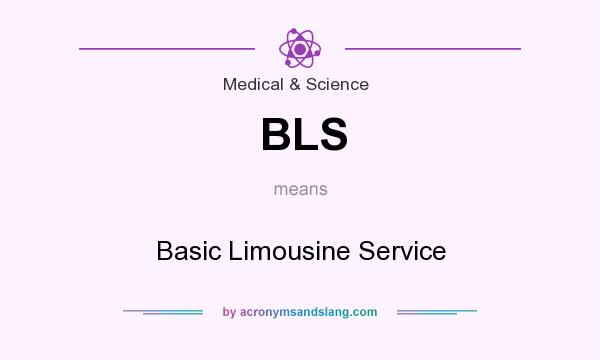 What does BLS mean? It stands for Basic Limousine Service