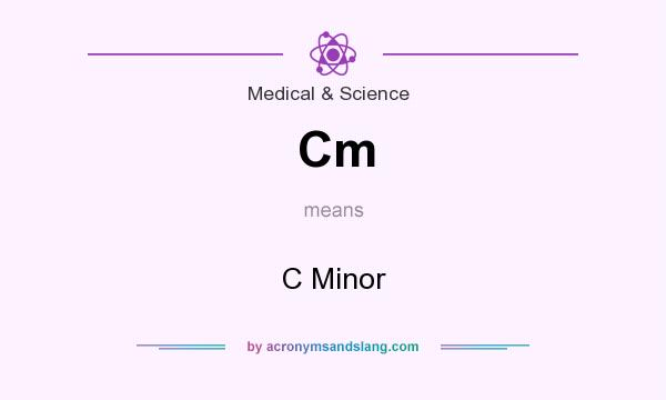 What does Cm mean? It stands for C Minor