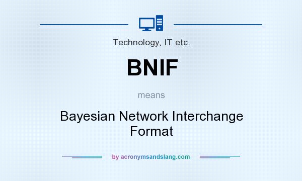 What does BNIF mean? It stands for Bayesian Network Interchange Format