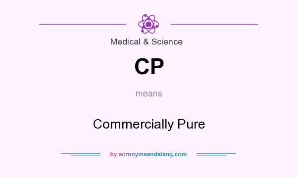 What does CP mean? It stands for Commercially Pure