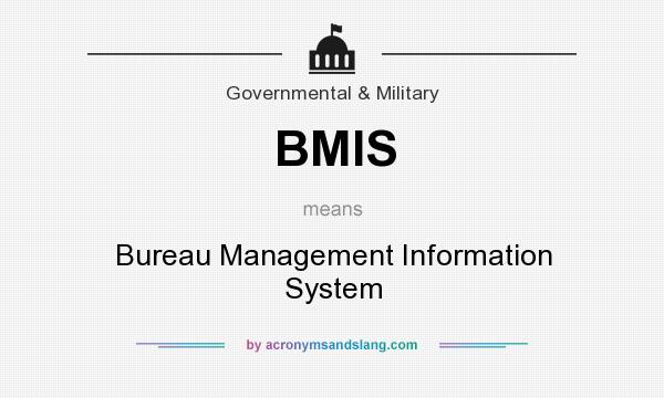 What does BMIS mean? It stands for Bureau Management Information System