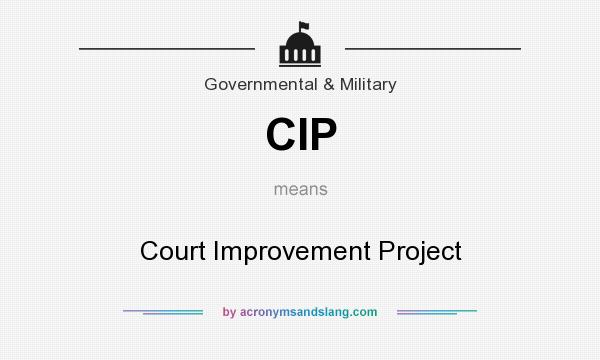 What does CIP mean? It stands for Court Improvement Project