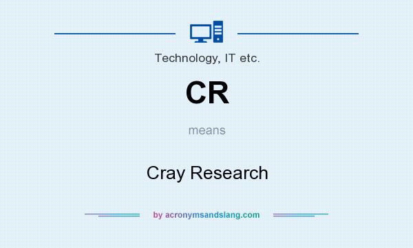 What does CR mean? It stands for Cray Research