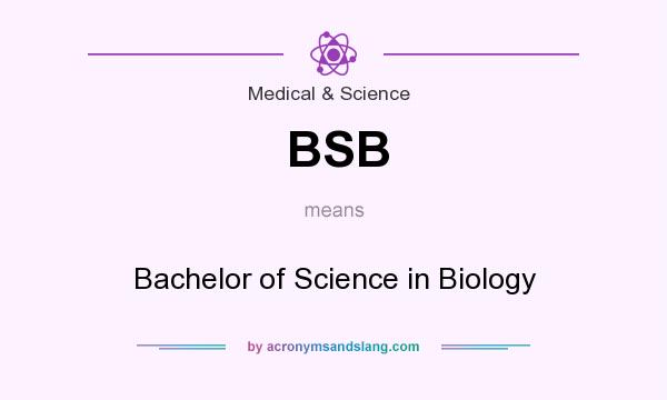 What does BSB mean? It stands for Bachelor of Science in Biology