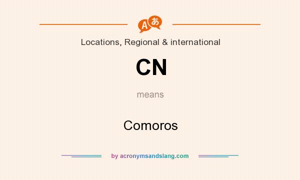 What does CN mean? It stands for Comoros