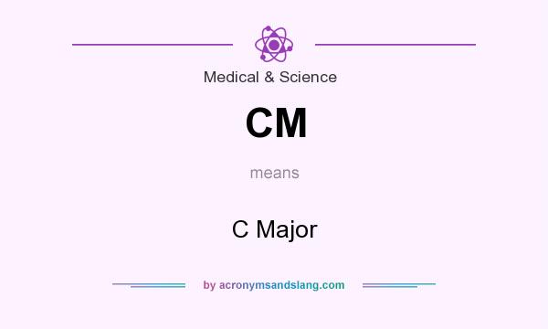 What does CM mean? It stands for C Major