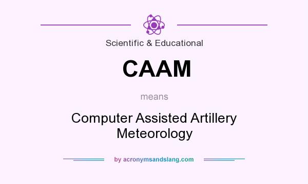 What does CAAM mean? It stands for Computer Assisted Artillery Meteorology