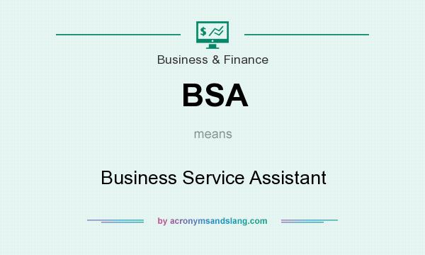 What does BSA mean? It stands for Business Service Assistant