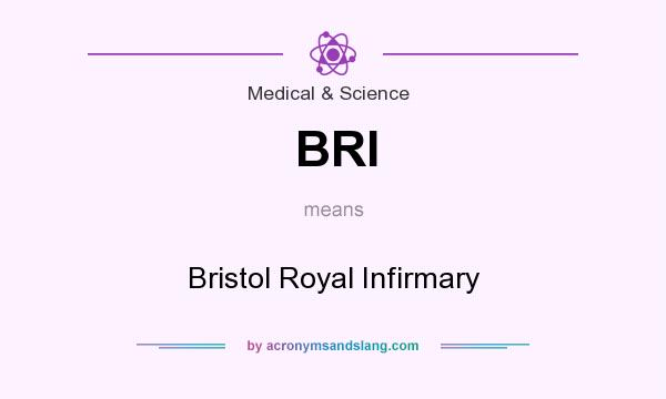 What does BRI mean? It stands for Bristol Royal Infirmary
