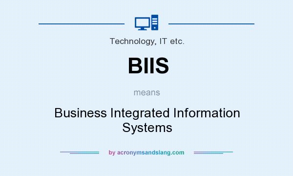 What does BIIS mean? It stands for Business Integrated Information Systems