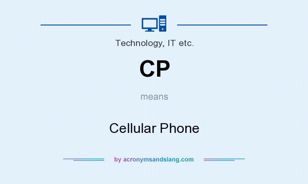 What does CP mean? It stands for Cellular Phone