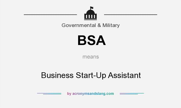 What does BSA mean? It stands for Business Start-Up Assistant