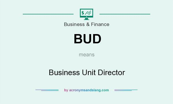 What does BUD mean? It stands for Business Unit Director