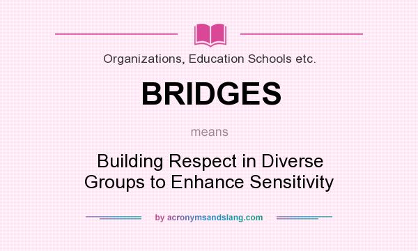 What does BRIDGES mean? It stands for Building Respect in Diverse Groups to Enhance Sensitivity
