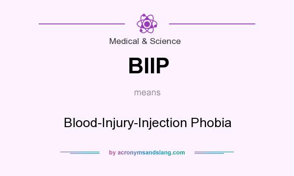 What does BIIP mean? It stands for Blood-Injury-Injection Phobia