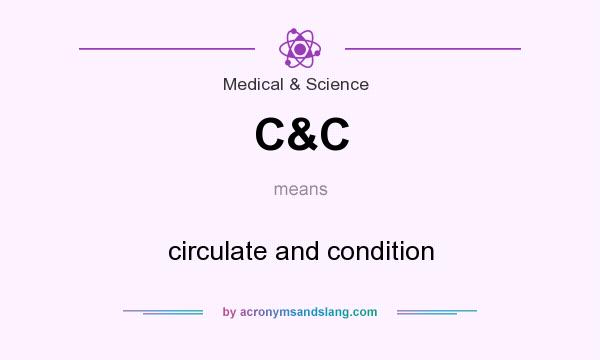 What does C&C mean? It stands for circulate and condition