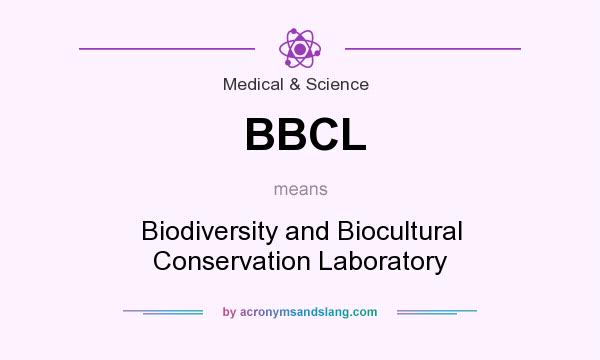 What does BBCL mean? It stands for Biodiversity and Biocultural Conservation Laboratory