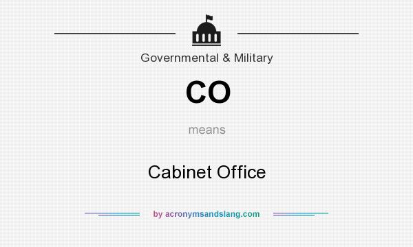 What does CO mean? It stands for Cabinet Office