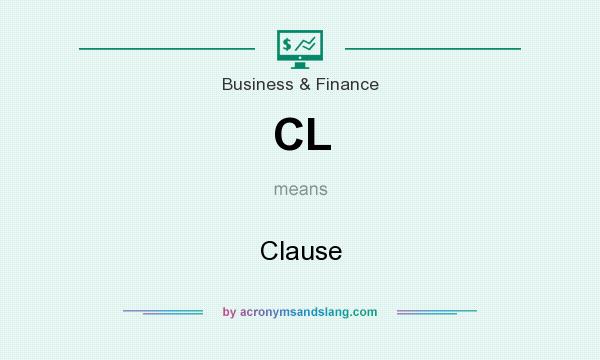 What does CL mean? It stands for Clause