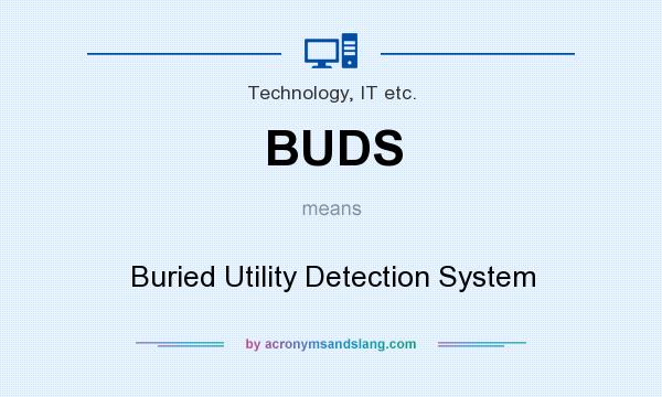 What does BUDS mean? It stands for Buried Utility Detection System