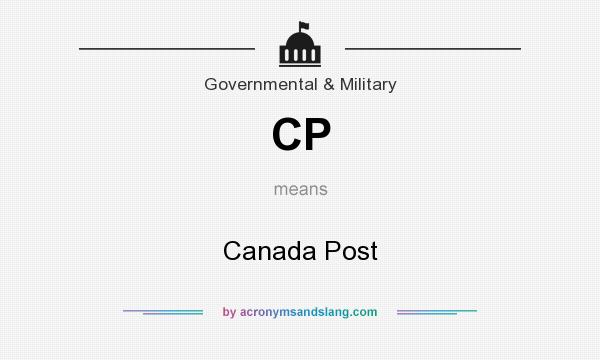What does CP mean? It stands for Canada Post