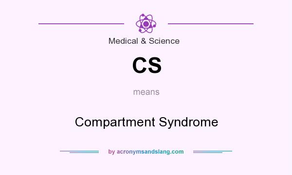 What does CS mean? It stands for Compartment Syndrome