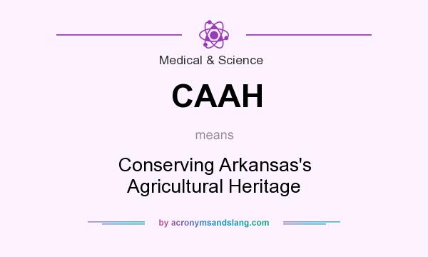 What does CAAH mean? It stands for Conserving Arkansas`s Agricultural Heritage