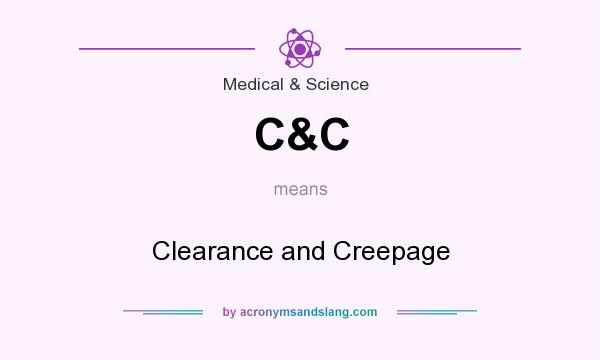 What does C&C mean? It stands for Clearance and Creepage
