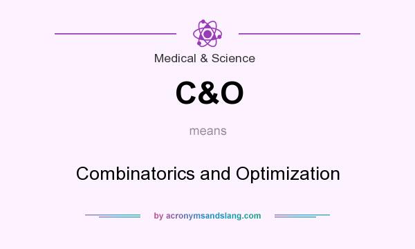 What does C&O mean? It stands for Combinatorics and Optimization