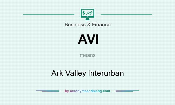 What does AVI mean? It stands for Ark Valley Interurban