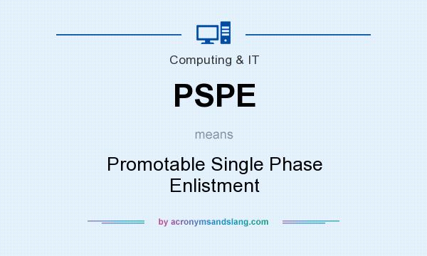 What does PSPE mean? It stands for Promotable Single Phase Enlistment