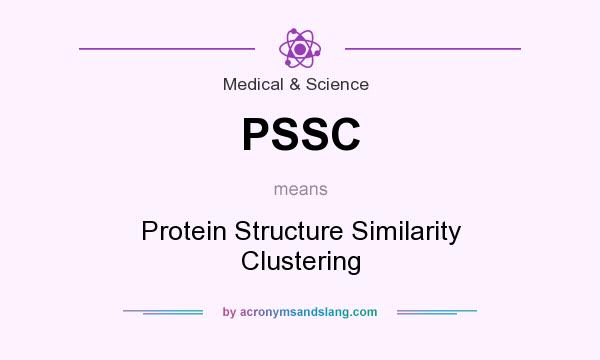 What does PSSC mean? It stands for Protein Structure Similarity Clustering