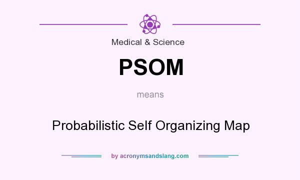 What does PSOM mean? It stands for Probabilistic Self Organizing Map