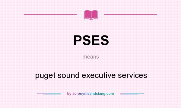 What does PSES mean? It stands for puget sound executive services