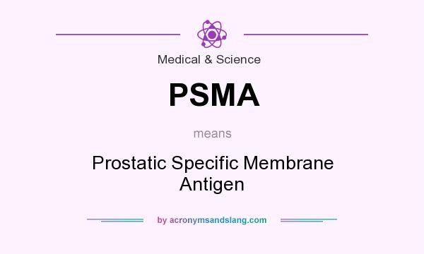 What does PSMA mean? It stands for Prostatic Specific Membrane Antigen